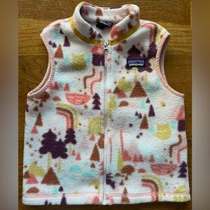 Patagonia Baby Toddler Synchilla 3T Pink Girl Fleece Vest